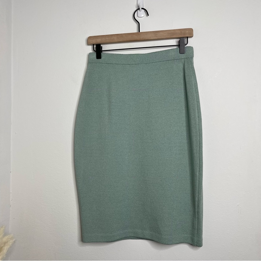 ST. JOHN COLLECTION By Marie Gray Santana Knit Skirt Size 6 Wool Pastel Color - Picture 5 of 16